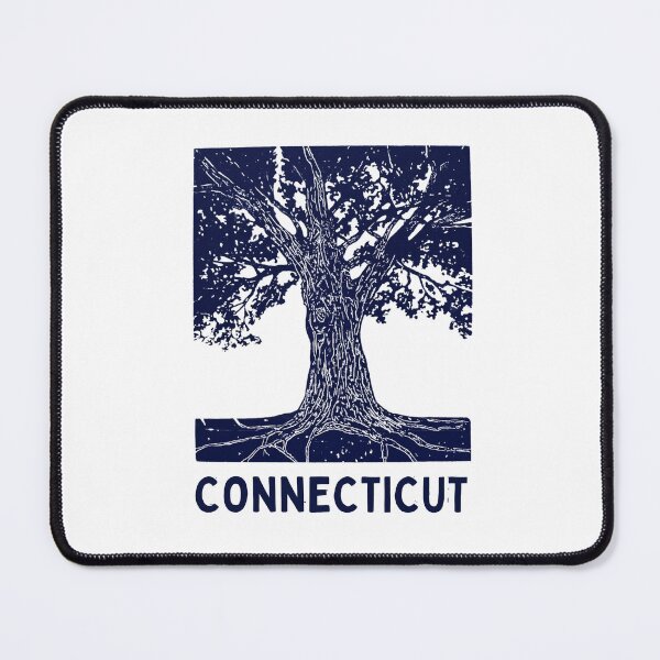 Item preview, Connecticut Charter Oak Block Print designed and sold by tiigerdad.