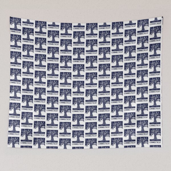 Item preview, Connecticut Charter Oak Block Print designed and sold by tiigerdad.