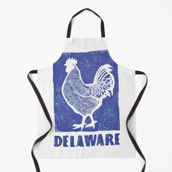 Item preview, Delaware Blue Hen Rooster Block Print designed and sold by tiigerdad.