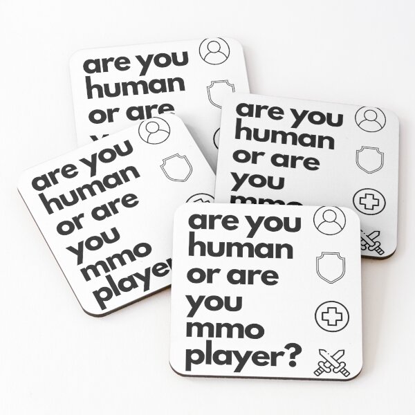 Item preview, Are you human or are you MMO player? designed and sold by yurethecat.