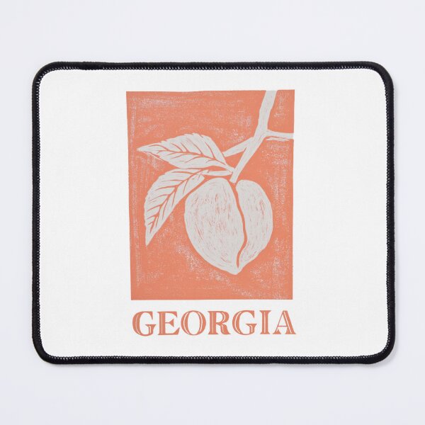 Item preview, Georgia Peach Botanical Block Print designed and sold by tiigerdad.