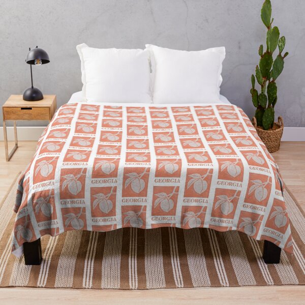 Item preview, Georgia Peach Botanical Block Print designed and sold by tiigerdad.