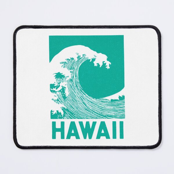 Item preview, Hawaii Ocean Wave Block Print Art designed and sold by tiigerdad.