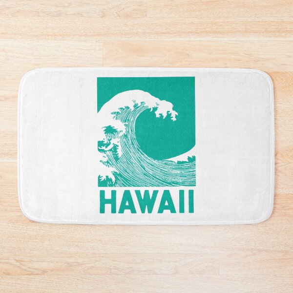 Item preview, Hawaii Ocean Wave Block Print Art designed and sold by tiigerdad.