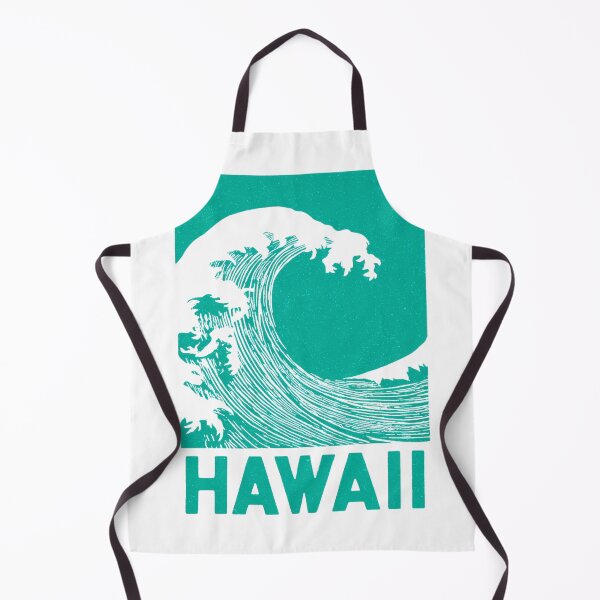 Item preview, Hawaii Ocean Wave Block Print Art designed and sold by tiigerdad.