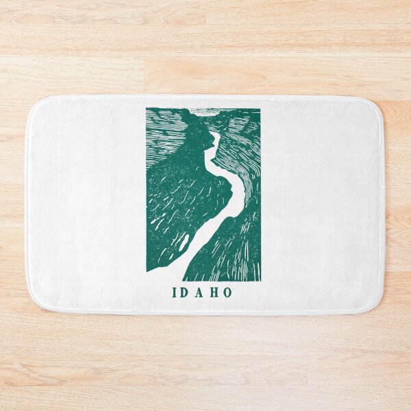 Item preview, Idaho River Canyon Block Print designed and sold by tiigerdad.