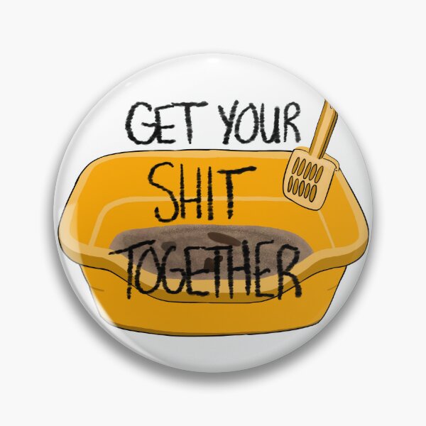 Item preview, Get Your Crap Together: Litter Box Sticker designed and sold by MegitsunesMedia.