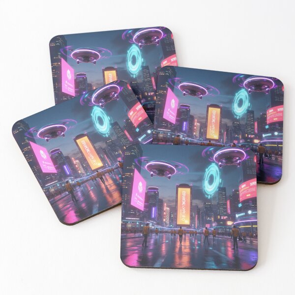 Item preview, Futuristic night city designed and sold by JALNERVION SHOP.