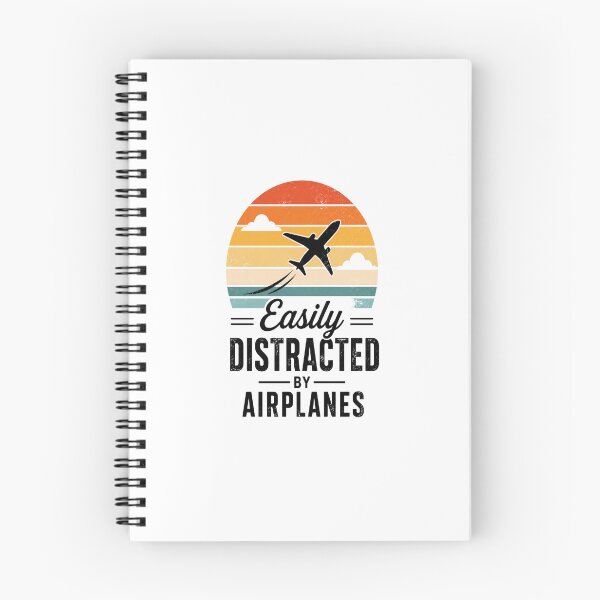 Item preview, Easily Distracted By Airplanes Vintage Sunset T-Shirt | Aviation Lover Retro Pilot Gift designed and sold by Moh-nd-Eg.