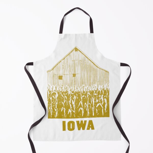 Item preview, Iowa Barn Cornfield Block Print designed and sold by tiigerdad.