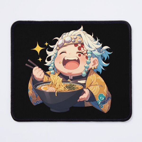 Item preview, Tengen Uzui Demon Slayer Flashy Chibi Ramen Laugh designed and sold by mildaclairmo.