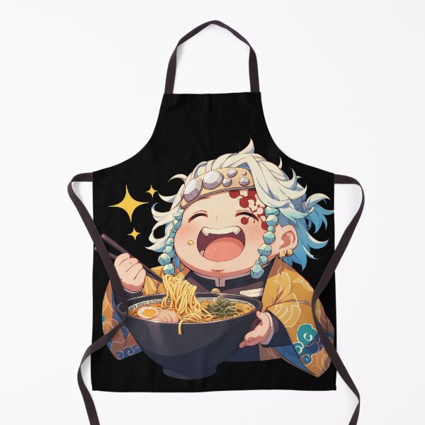 Item preview, Tengen Uzui Demon Slayer Flashy Chibi Ramen Laugh designed and sold by mildaclairmo.