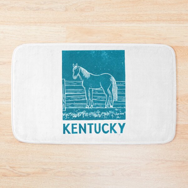 Item preview, Kentucky Horse Farm Block Print designed and sold by tiigerdad.