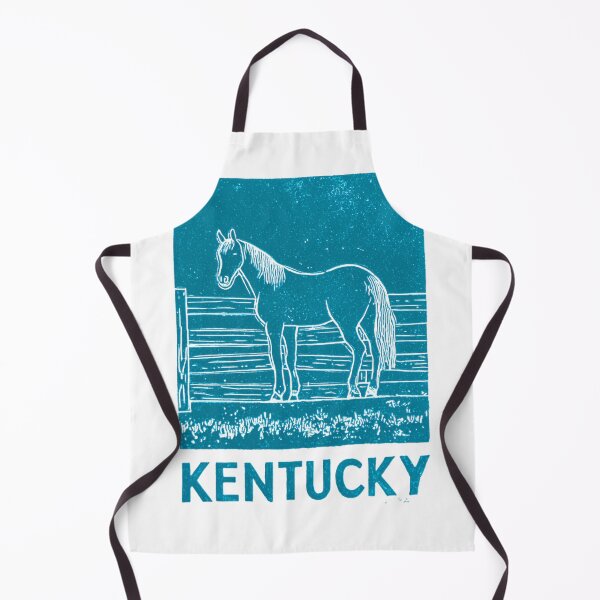 Item preview, Kentucky Horse Farm Block Print designed and sold by tiigerdad.