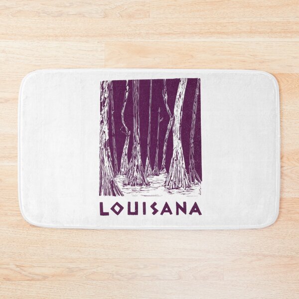 Item preview, Louisiana Cypress Swamp Block Print designed and sold by tiigerdad.