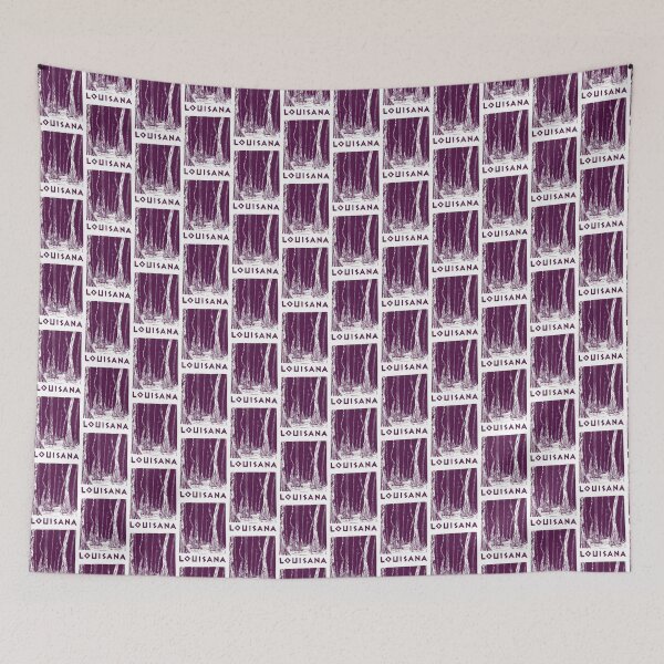 Item preview, Louisiana Cypress Swamp Block Print designed and sold by tiigerdad.