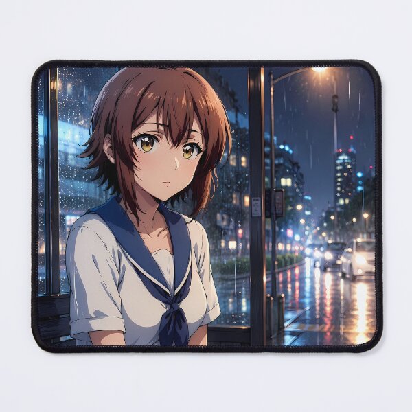 Item preview, Chisa Kotegawa Grand Blue Rainy Bus Stop designed and sold by mildaclairmo.