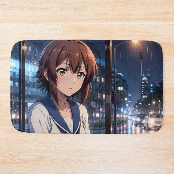 Item preview, Chisa Kotegawa Grand Blue Rainy Bus Stop designed and sold by mildaclairmo.