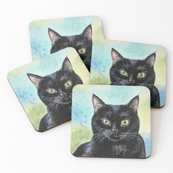 Item preview, Bella the Black Cat designed and sold by AutuminaArt.