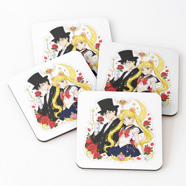Item preview, Sailor Moon and Tuxedo Mask sticker designed and sold by Lilpixieh.