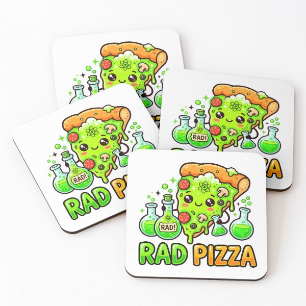 Item preview, RAD PIZZA - Cute Kawaii Radioactive Pizza Slice designed and sold by DavidN2026.