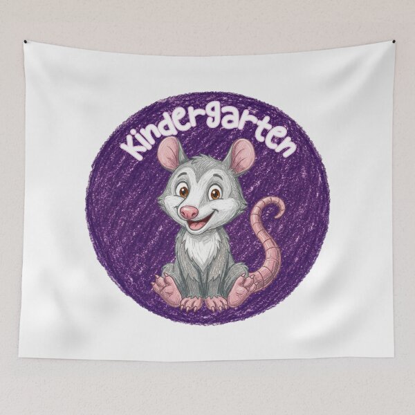 Item preview, Kindergarten Possum Cute Woodland Animal Back to School Teacher Student Cartoon Design designed and sold by MaxMeadowsTees.