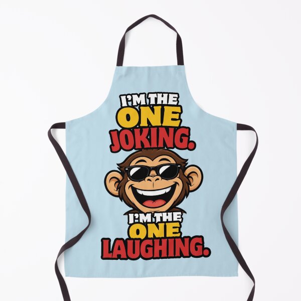 Item preview, I'm the One Joking, I'm the One Laughing, Funny Monkey designed and sold by GoGreenlove.