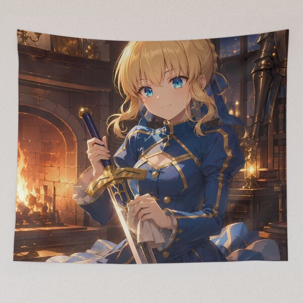 Item preview, Saber Fate Stay Night Fireside Sword Care designed and sold by mildaclairmo.