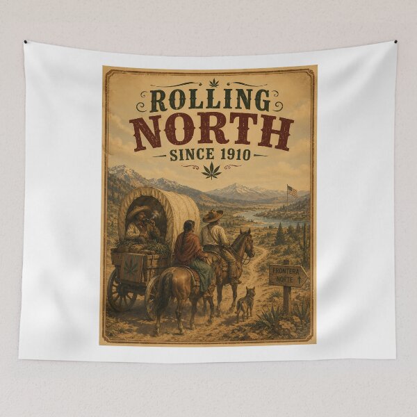 Item preview, Rolling North Since 1910 Vintage Cannabis Poster designed and sold by 91bravo1029.