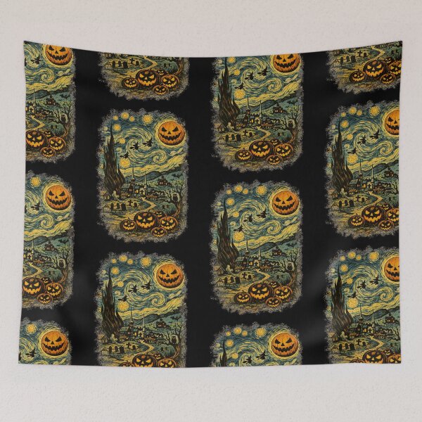 Item preview, Halloween Starry Night Van Gogh designed and sold by Nacho Average Designs.