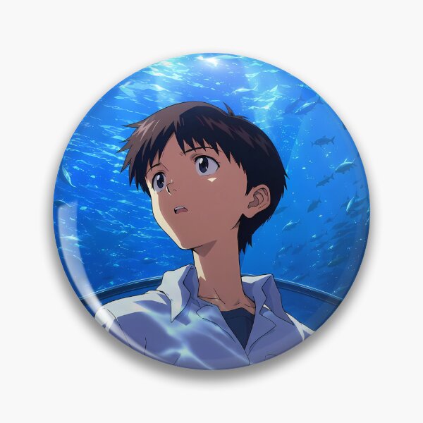 Item preview, Shinji Ikari Neon Genesis Evangelion Blue Aquarium Wonder designed and sold by mildaclairmo.