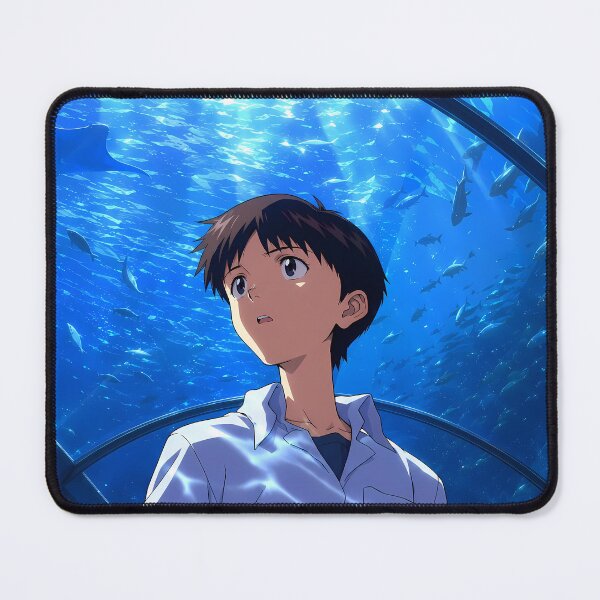 Item preview, Shinji Ikari Neon Genesis Evangelion Blue Aquarium Wonder designed and sold by mildaclairmo.