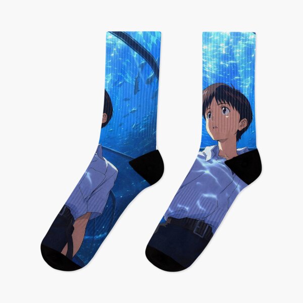Item preview, Shinji Ikari Neon Genesis Evangelion Blue Aquarium Wonder designed and sold by mildaclairmo.