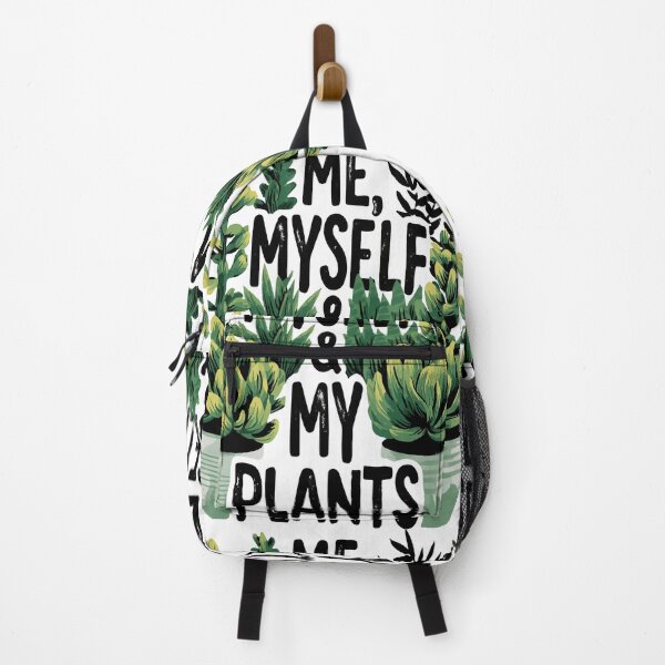 Item preview, Yo, yo mismo y mis plantas Diseño de texto con imagen de planta verde designed and sold by RichardRags.