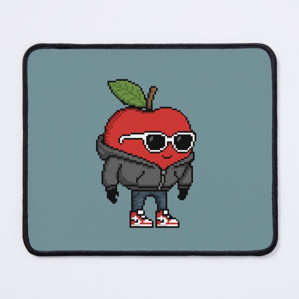 Item preview, Apple Pixel in a Hoodie (BK) designed and sold by White Rim Mates.