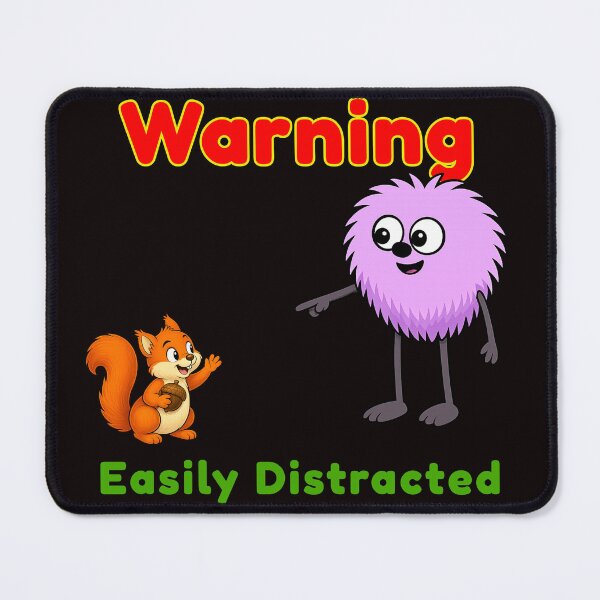 Item preview, Warning: Easily Distracted designed and sold by TheThinglings.