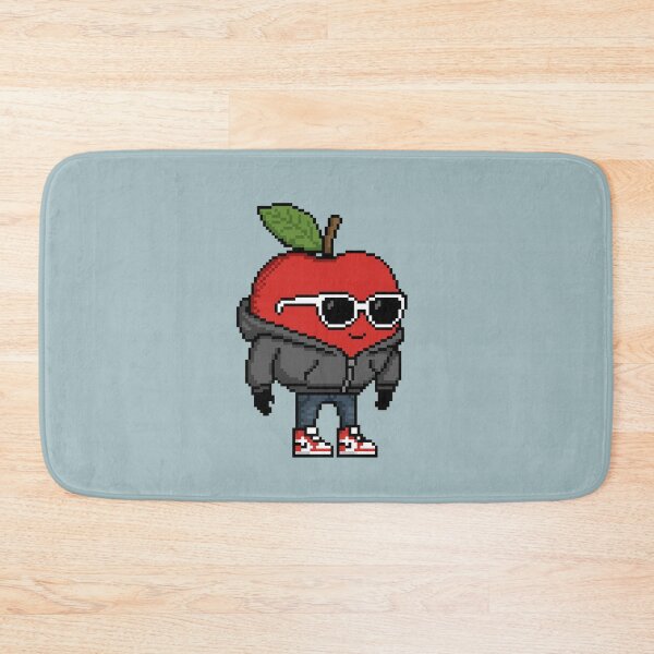 Item preview, Apple Pixel in a Hoodie (BK) designed and sold by White Rim Mates.