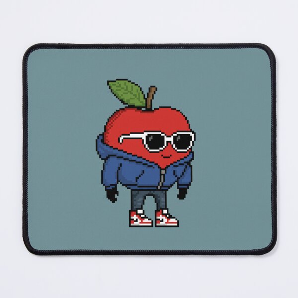 Item preview, Apple Pixel in a Hoodie (BL) designed and sold by White Rim Mates.