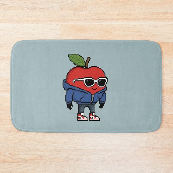 Item preview, Apple Pixel in a Hoodie (BL) designed and sold by White Rim Mates.