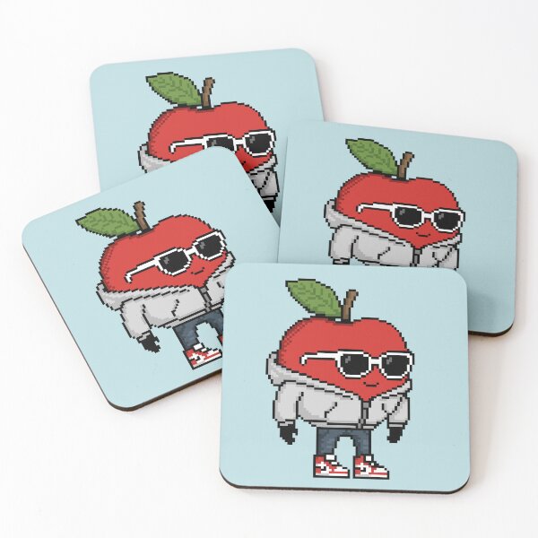 Item preview, Apple Pixel in a Hoodie (GY) designed and sold by White Rim Mates.
