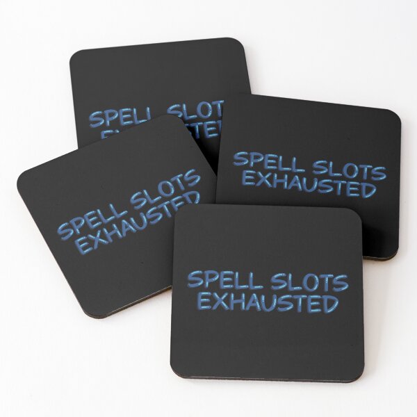 Item preview, Spell Slots Exhausted Funny Tabletop RPG designed and sold by alexmaushaus.