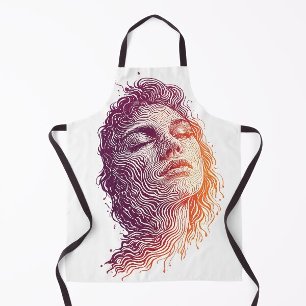 Item preview, Psychedelic Line Art Face | Abstract Surreal Portrait Illustration designed and sold by ravuh.