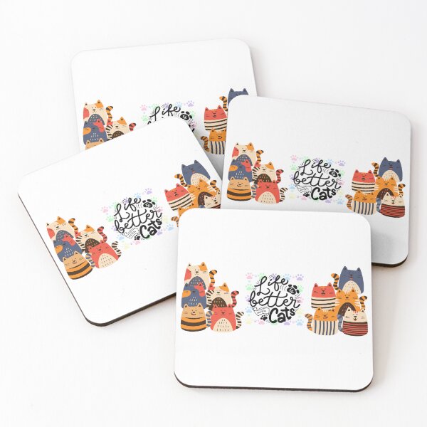 Item preview, Life is better with cats designed and sold by Frank Moroni.