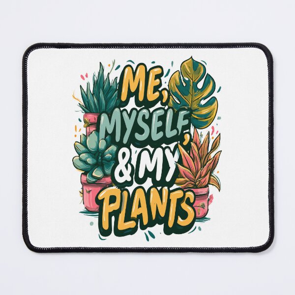Item preview, Me, Myself, and My Plants Bubble Text Design designed and sold by RichardRags.
