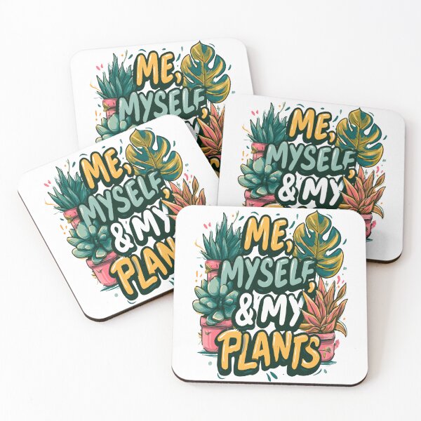 Item preview, Me, Myself, and My Plants Bubble Text Design designed and sold by RichardRags.