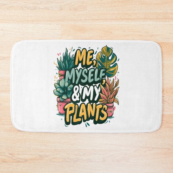 Item preview, Me, Myself, and My Plants Bubble Text Design designed and sold by RichardRags.