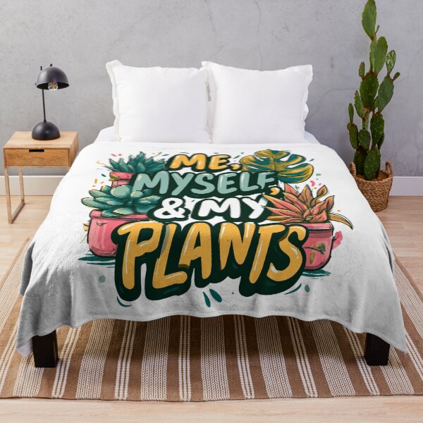 Item preview, Me, Myself, and My Plants Bubble Text Design designed and sold by RichardRags.