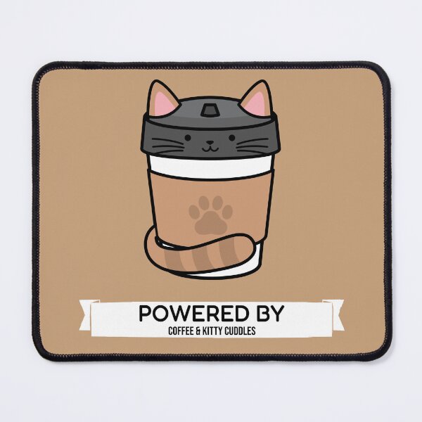 Item preview, Powered By Coffee & Kitty Cuddles designed and sold by DTTG-Co.
