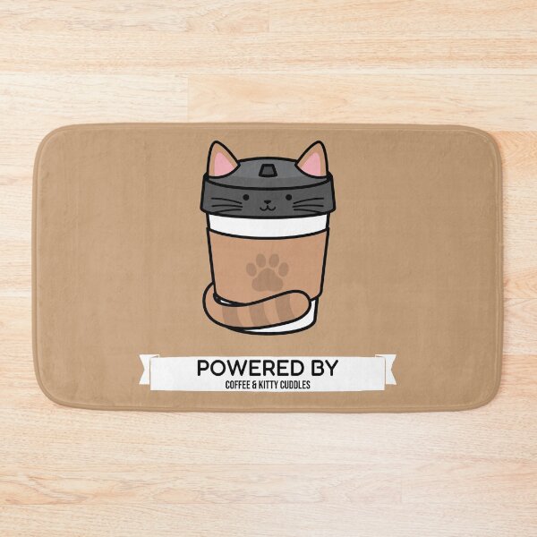Item preview, Powered By Coffee & Kitty Cuddles designed and sold by DTTG-Co.