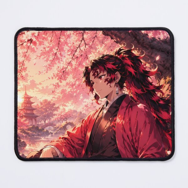 Item preview, Yoriichi Tsugikuni Demon Slayer Cherry Blossom Serenity designed and sold by mildaclairmo.